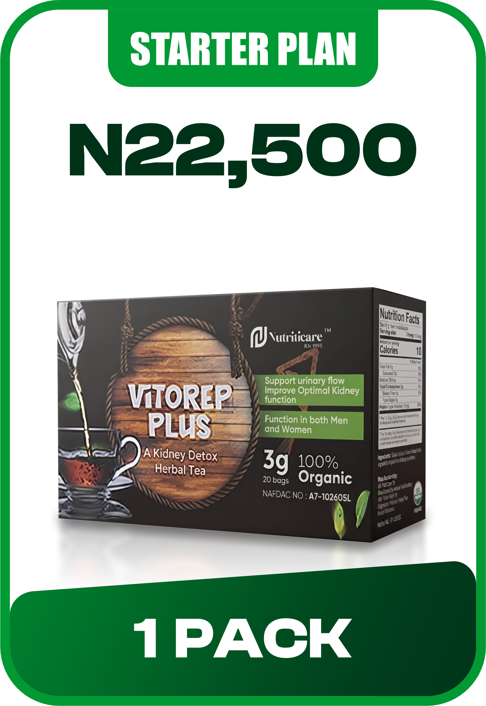 Vitorep Plus Regular Plan - 2 Packs