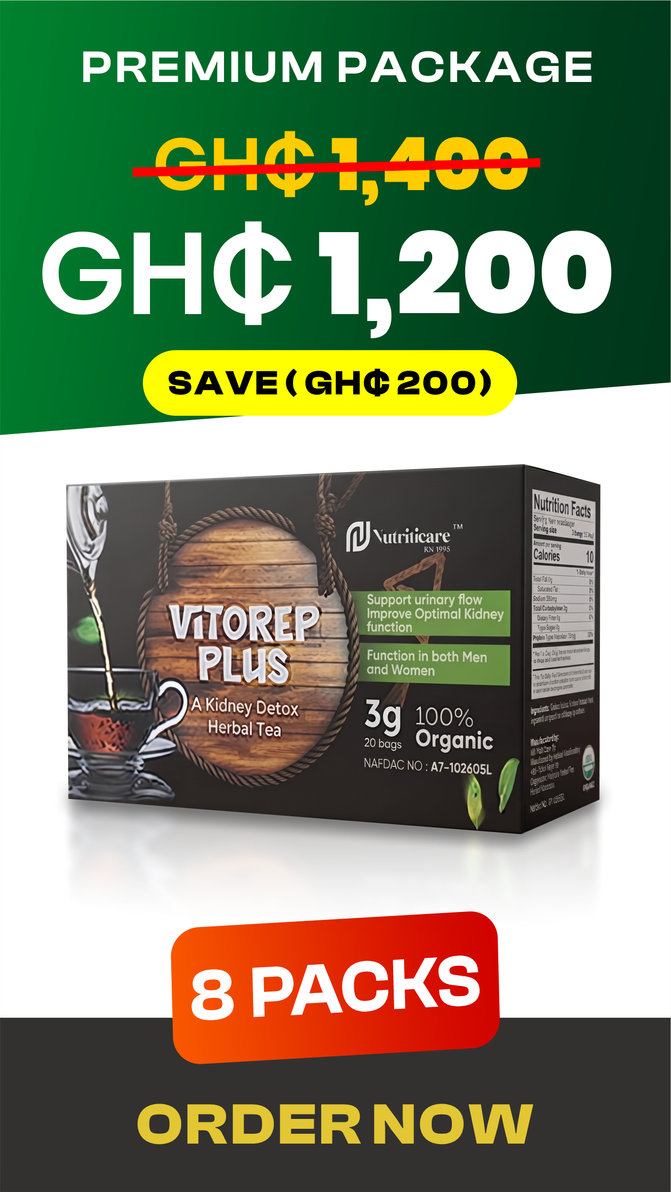 Vitorep Plus Advanced Plan - 10 Packs