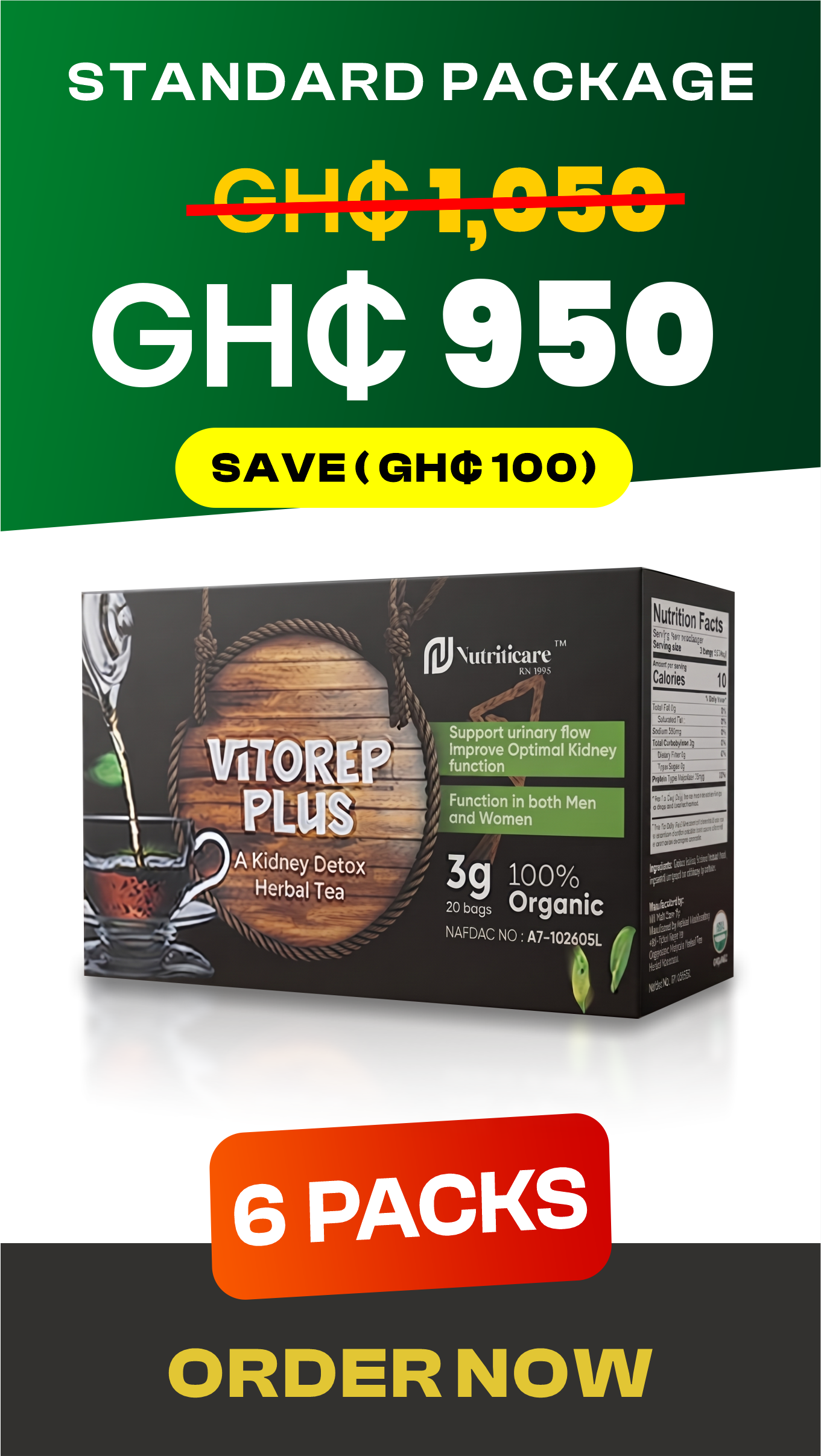 Vitorep Plus Premium Plan - 6 Packs